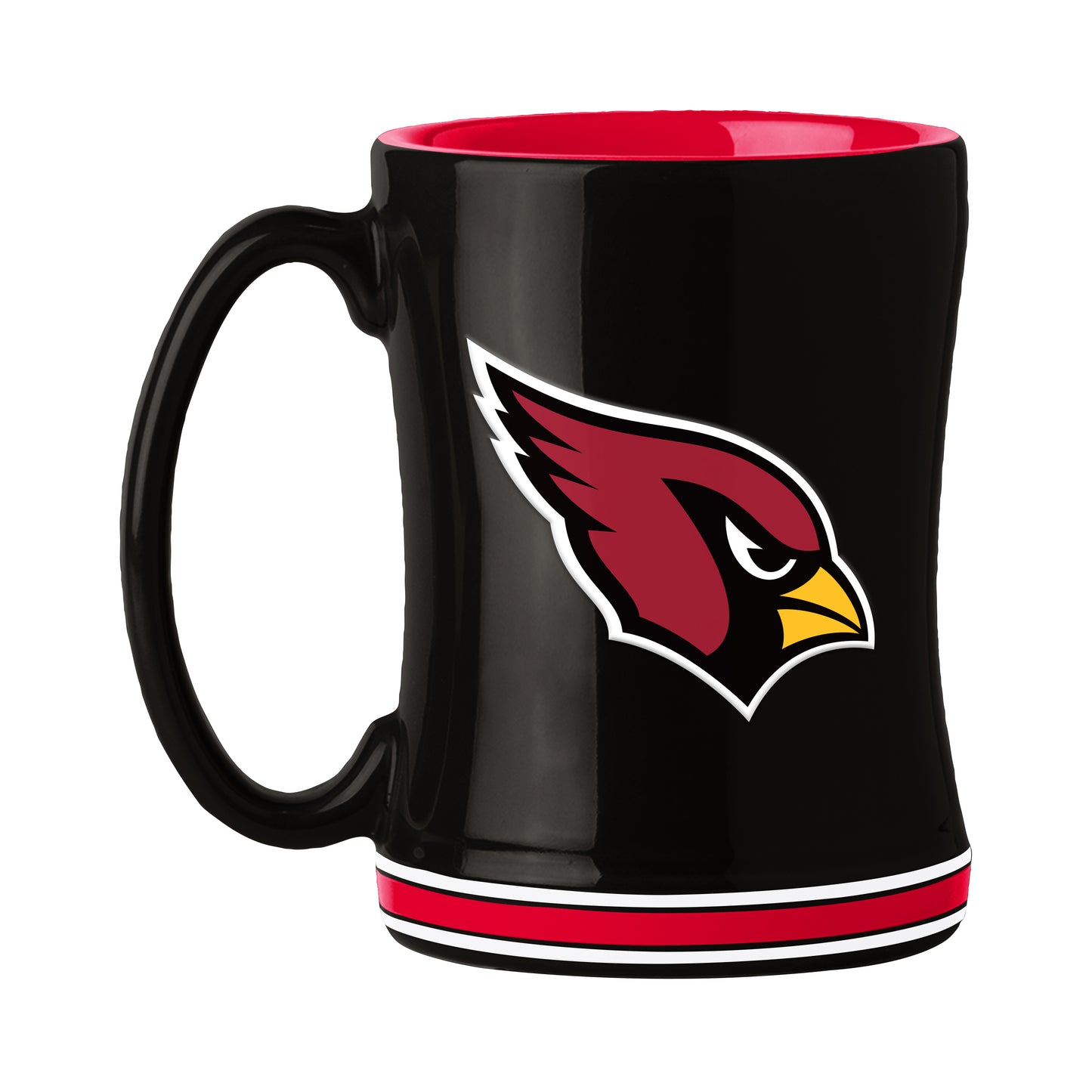 Arizona Cardinals 14oz Black Relief Mug