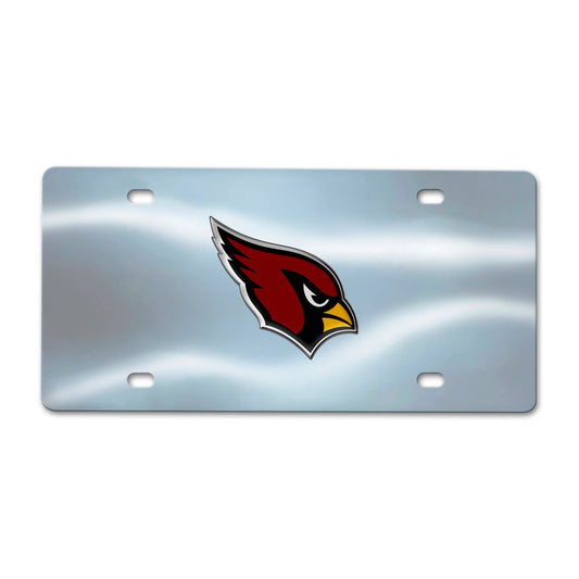Arizona Cardinals Diecast Chrome License Plate