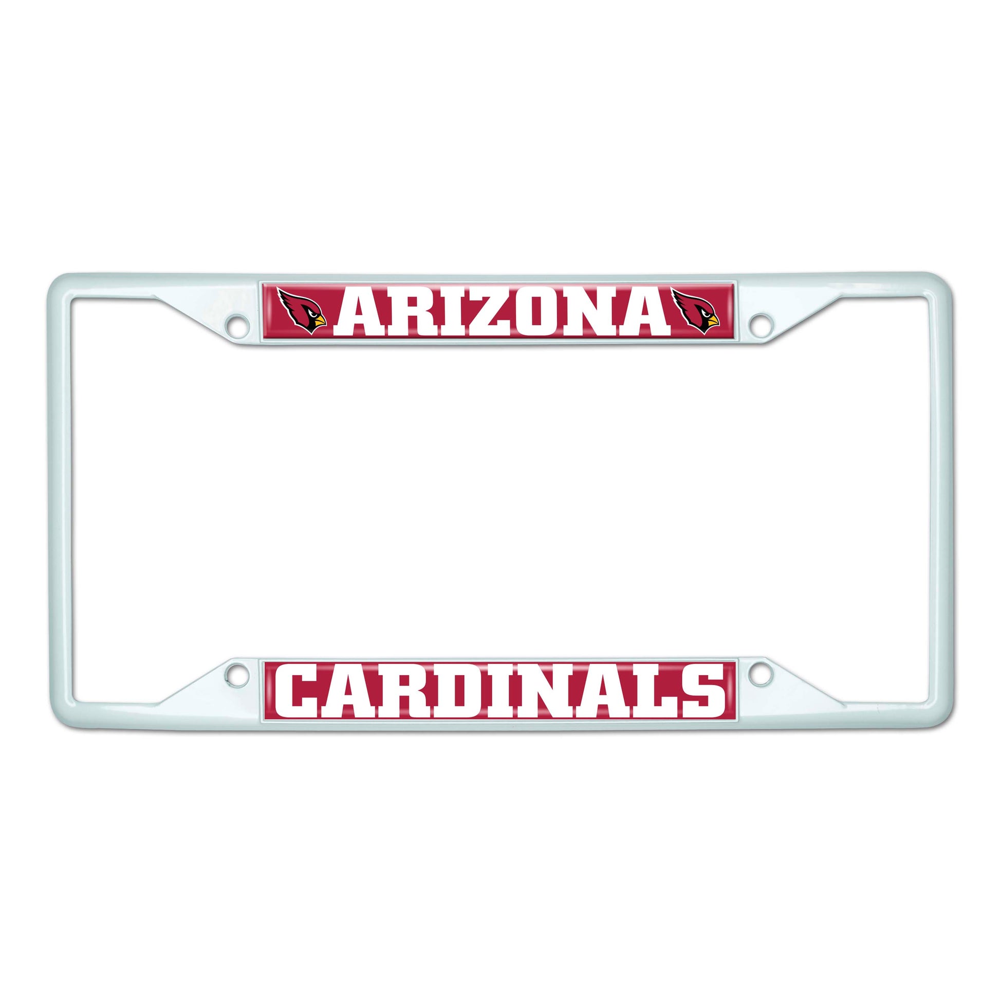 NFL - Arizona Cardinals-White License Plate Frame