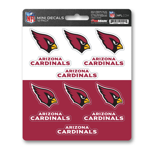 NFL - Arizona Cardinals Mini Decal 12-pk