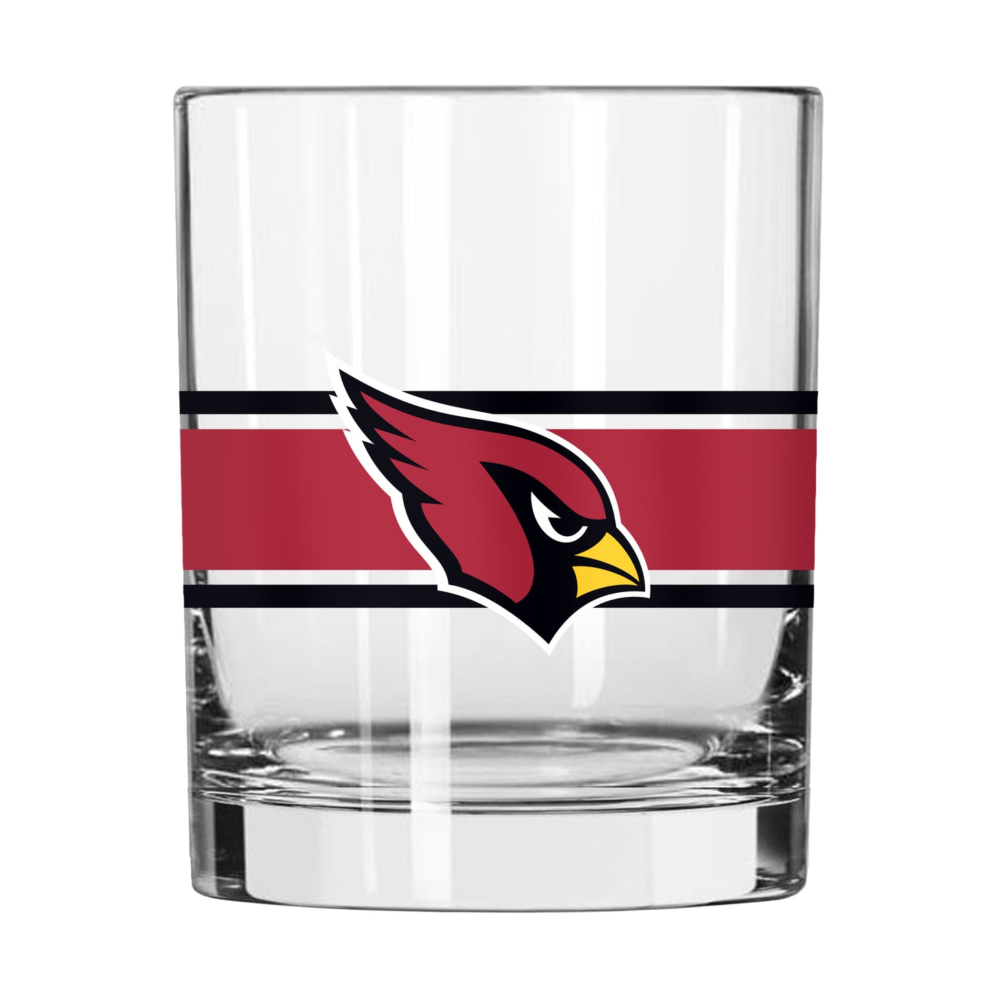 Arizona Cardinals 14oz Stripe Rocks Glass