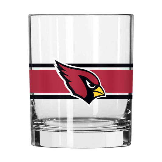 Arizona Cardinals 14oz Stripe Rocks Glass