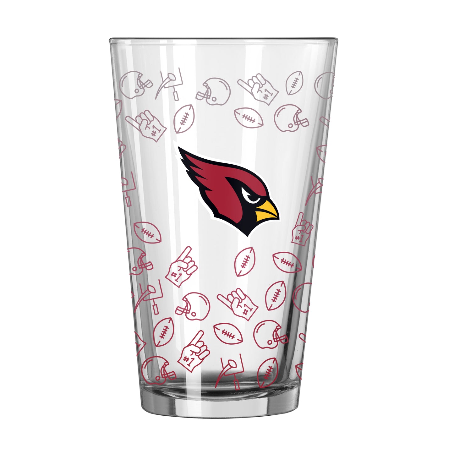 Arizona Cardinals 16oz Ombre Playmaker Pint Glass