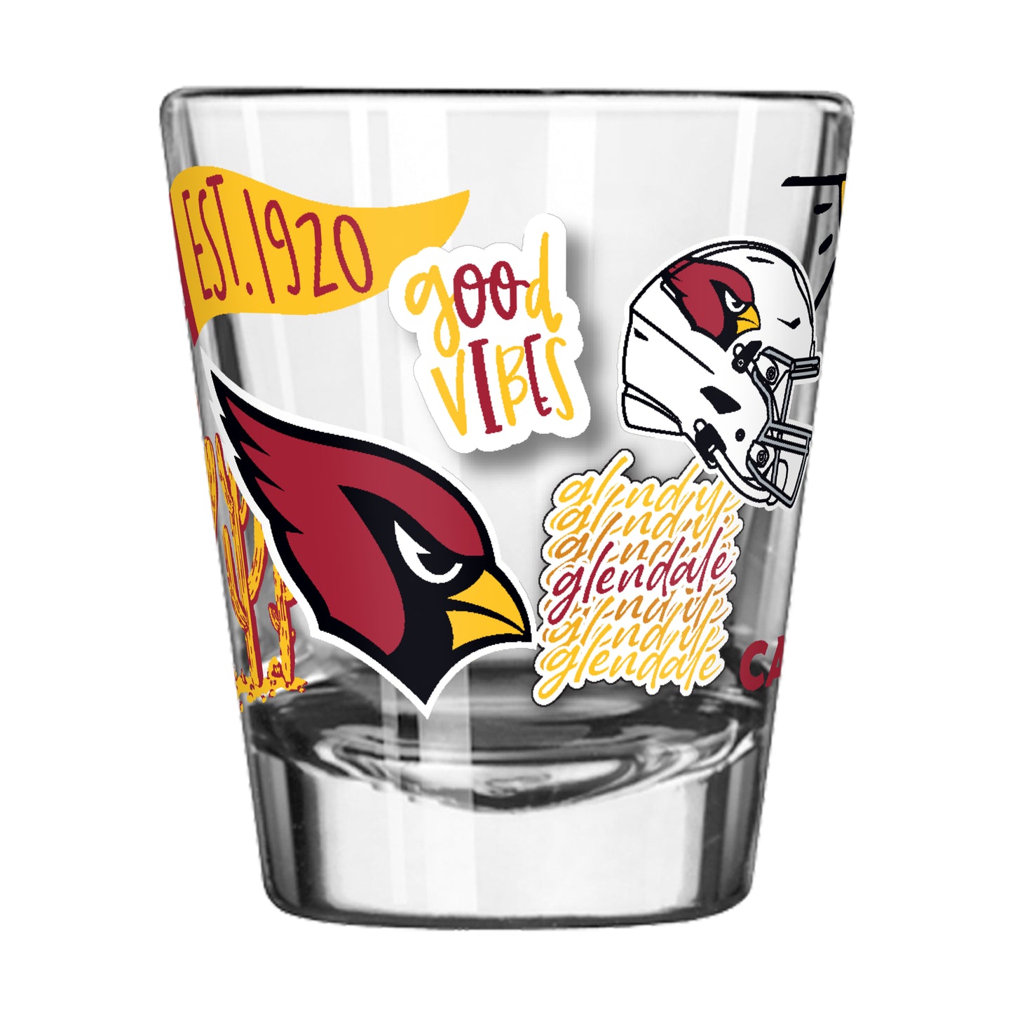 Arizona Cardinals 2oz Native Shot Glass