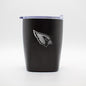 Arizona Cardinals 10oz Etch Black Powder Coat Rocks Tumbler