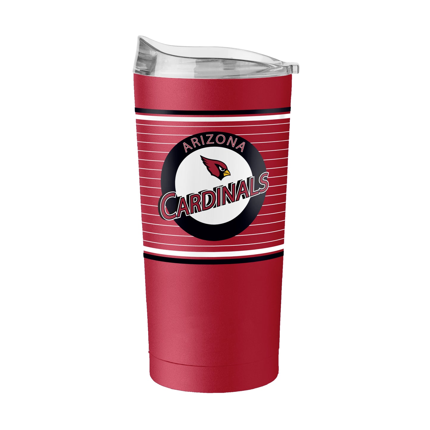 Arizona Cardinals 20oz Horizontal Stripe Powder Coat Tumbler