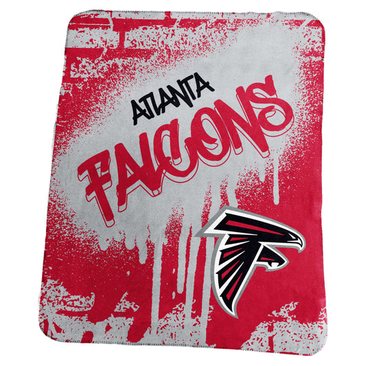 Atlanta Falcons Classic Graffiti Fleece Throw