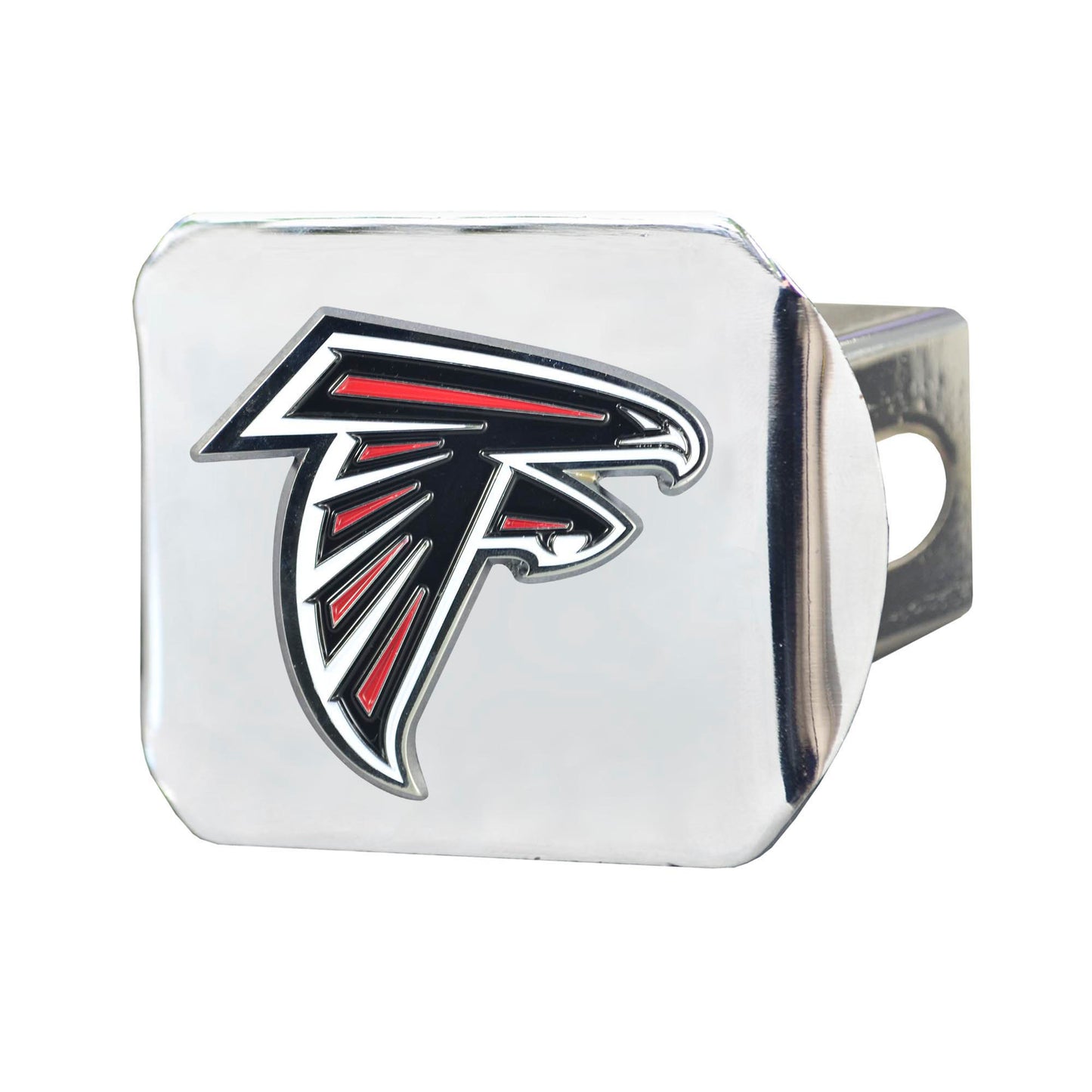 NFL - Atlanta Falcons Color on Chrome Hitch Cover