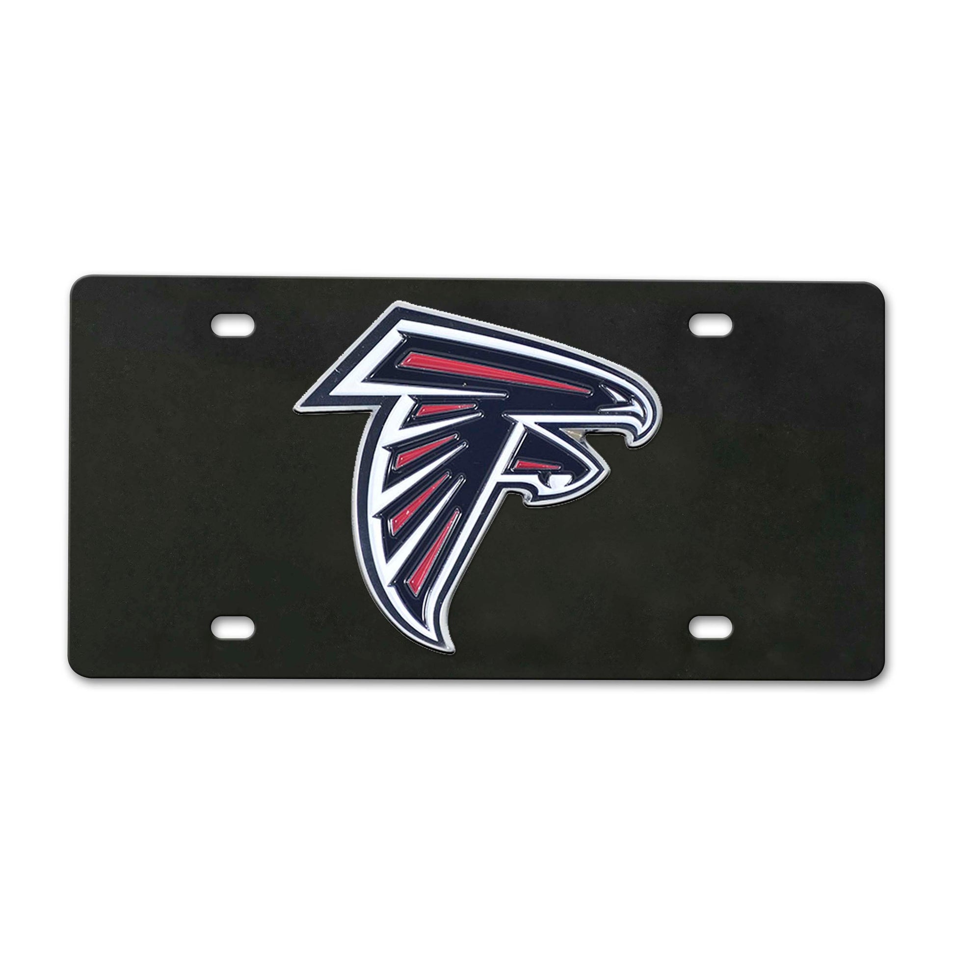 NFL - Atlanta Falcons Black Diecast License Plate