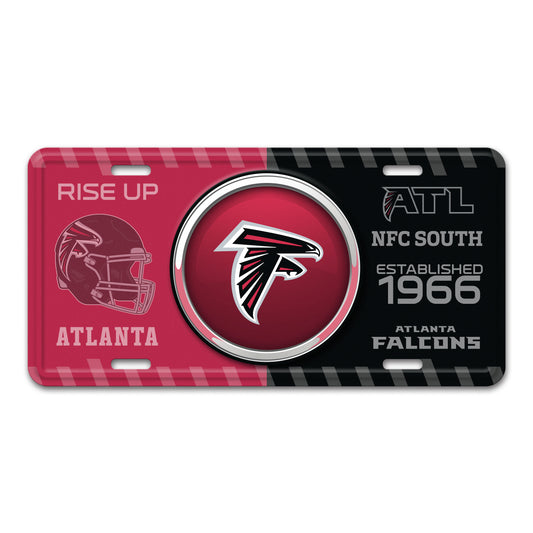 NFL - Atlanta Falcons Embossed Metal License Plate