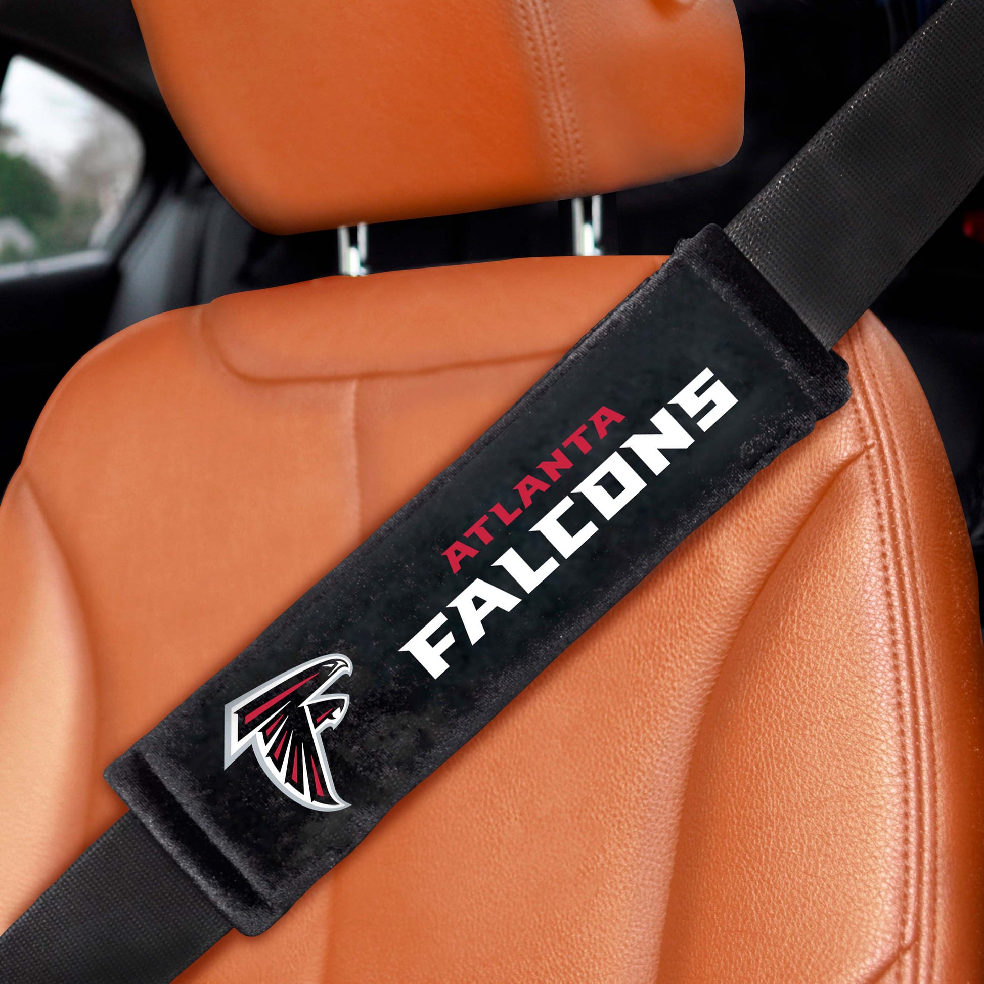 NFL - Atlanta Falcons Embroidered Seatbelt Pad - Pair