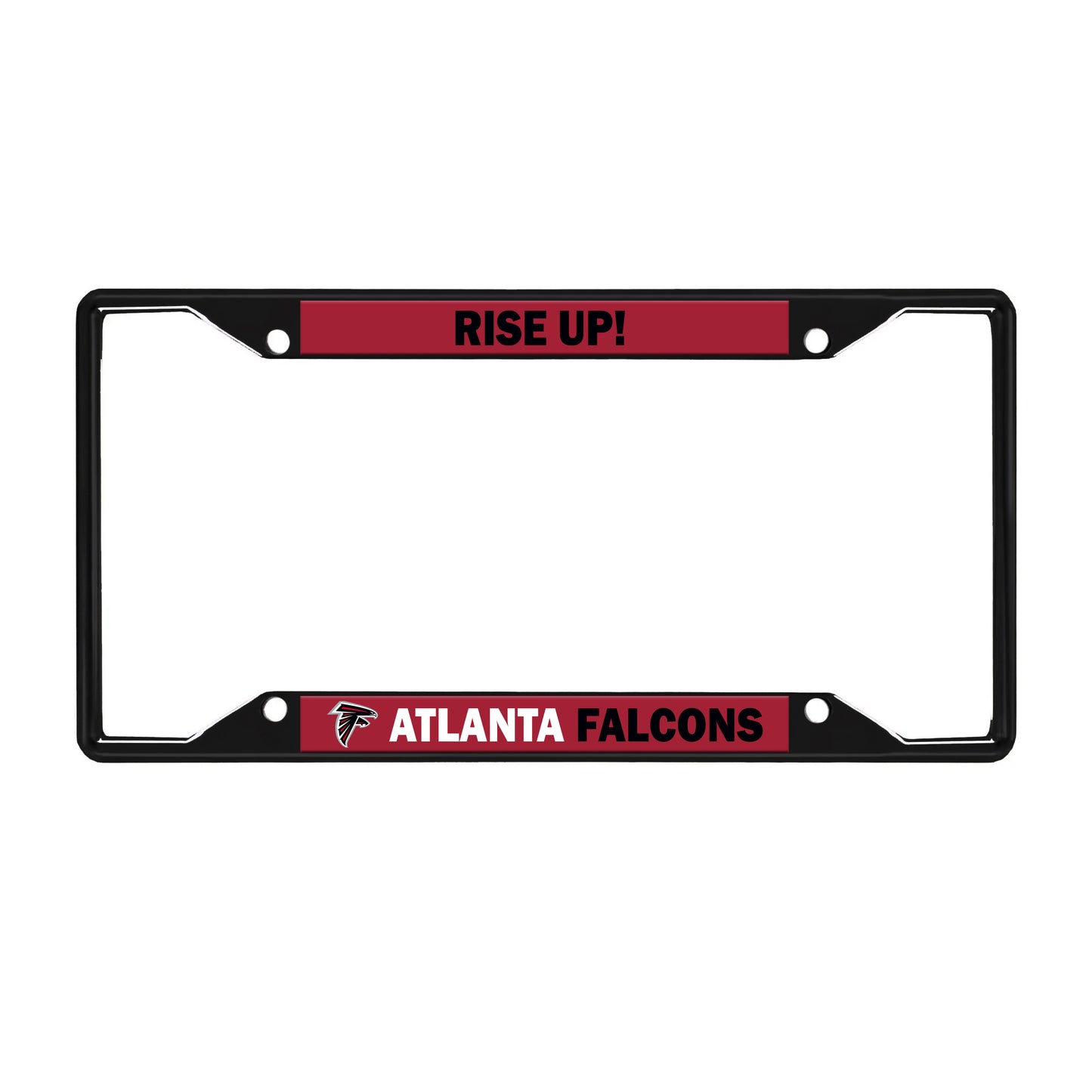 Atlanta Falcons License Black Trinity Plate Frame