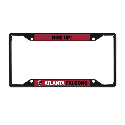 Atlanta Falcons License Black Trinity Plate Frame
