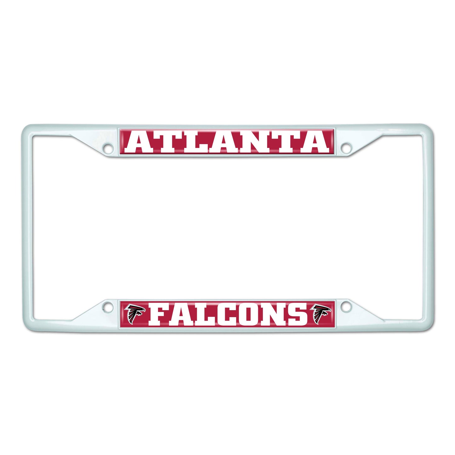 NFL - Atlanta Falcons-White License Plate Frame