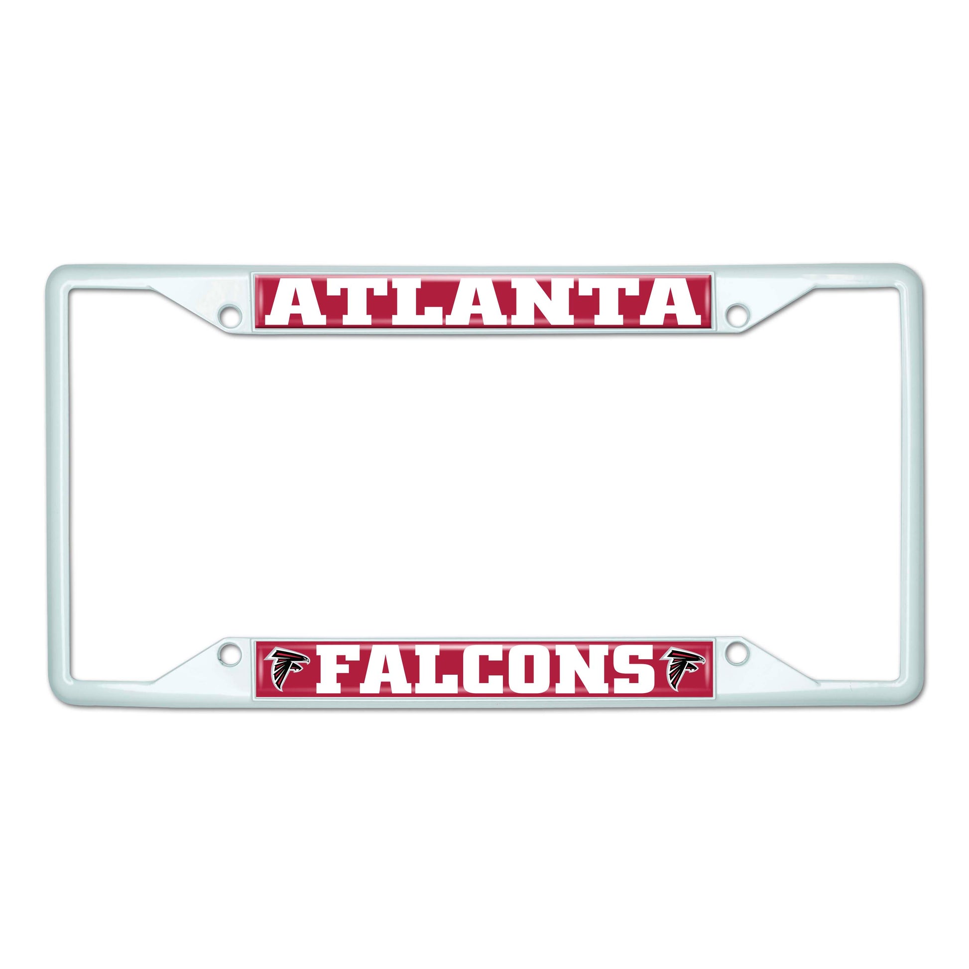 NFL - Atlanta Falcons-White License Plate Frame