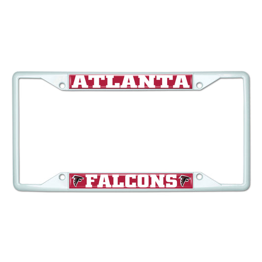 NFL - Atlanta Falcons-White License Plate Frame