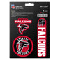 Atlanta Falcons Decal Stickers 3 Pack