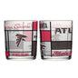 Atlanta Falcons 12oz Quilted Stained Rocks Glass 2 Pck