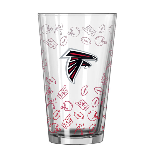 Atlanta Falcons 16oz Ombre Playmaker Pint Glass