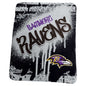Baltimore Ravens Classic Graffiti Fleece Throw