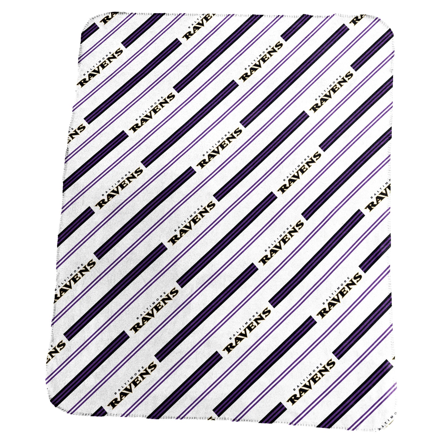 Baltimore Ravens Classic Vertical Stripe Fleece Throw