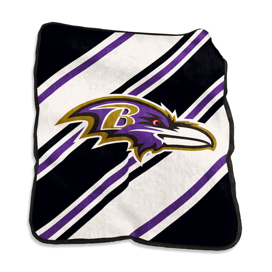 Baltimore Ravens Raschel Stripe Throw