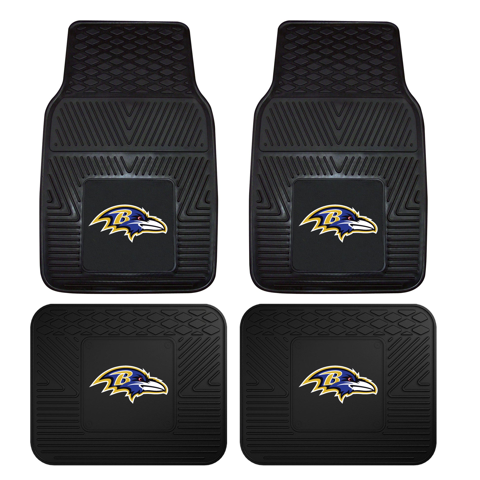 NFL - Baltimore Ravens 4-pc Vinyl Car Mat Set