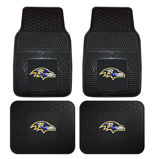 NFL - Baltimore Ravens 4-pc Vinyl Car Mat Set
