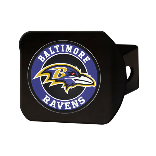 TRINITY NFL - Baltimore Ravens Color on Black Hitch Cover