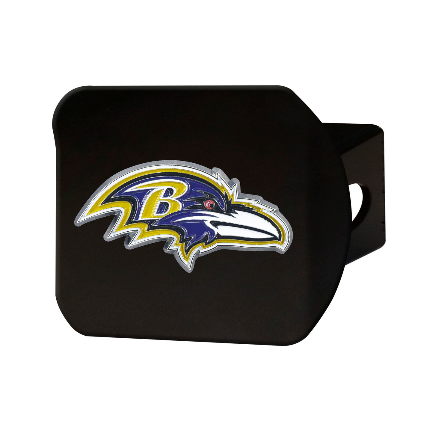 NFL - Baltimore Ravens Color on Black Hitch Cover