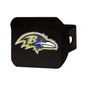 NFL - Baltimore Ravens Color on Black Hitch Cover