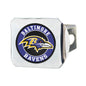 TRINITY NFL - Baltimore Ravens Color on Chrome Hitch Cover
