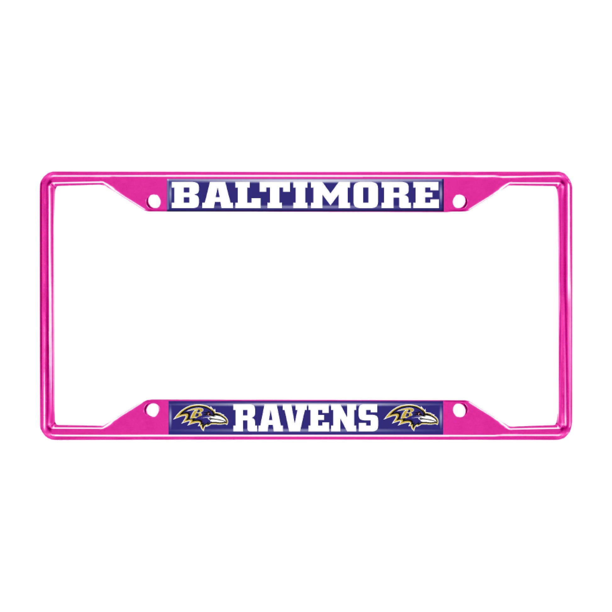 NFL - Baltimore Ravens-Pink License Plate Frame