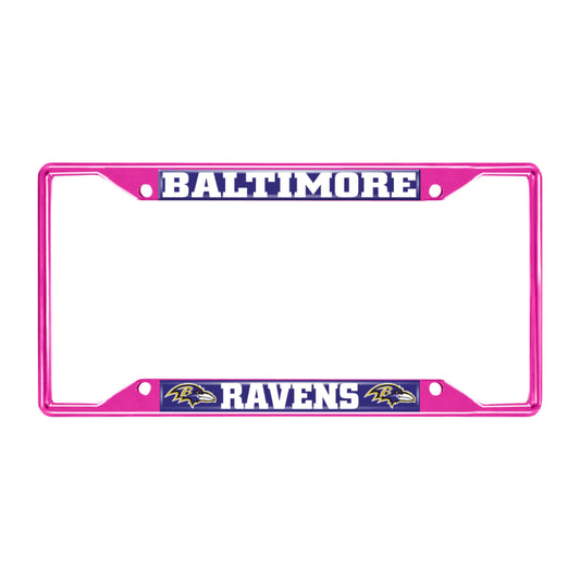 NFL - Baltimore Ravens-Pink License Plate Frame