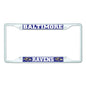 NFL - Baltimore Ravens-White License Plate Frame