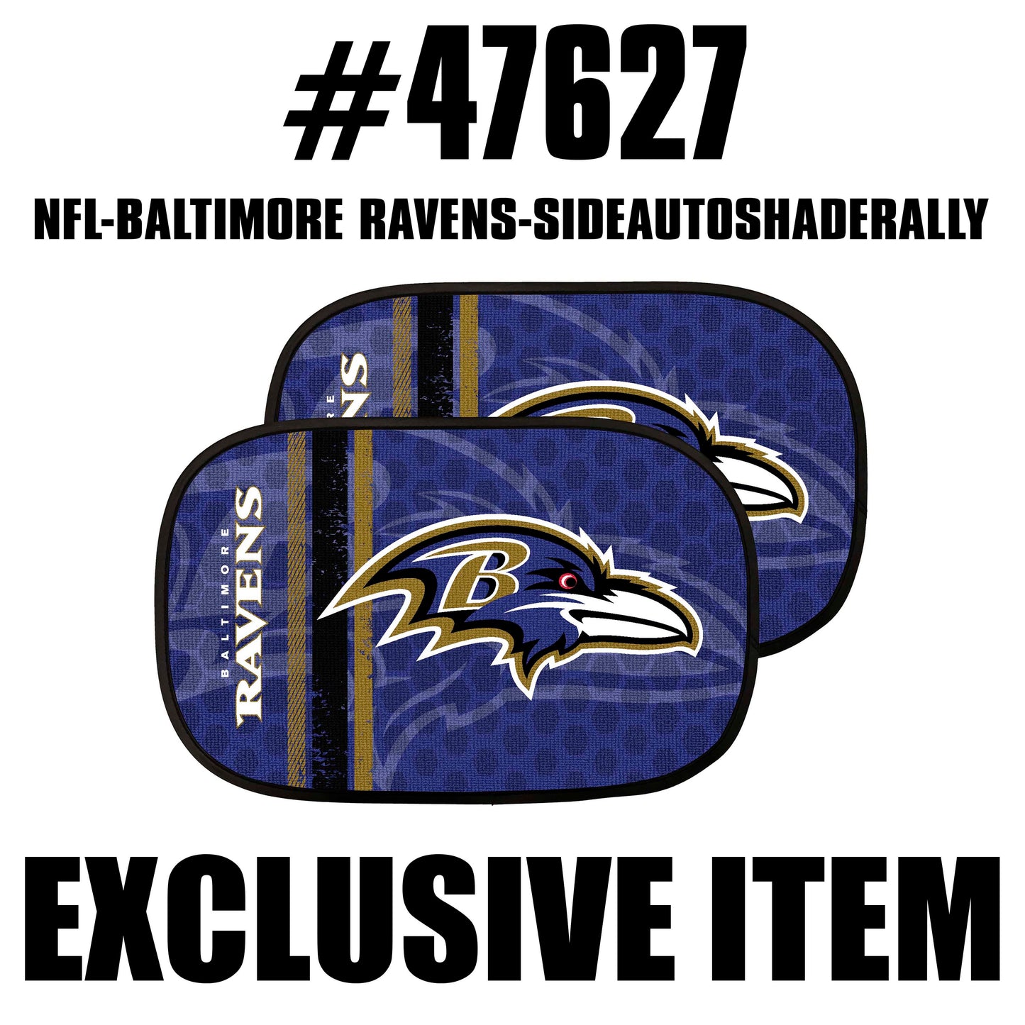 NFL - Baltimore Ravens Side Auto Shade Rally