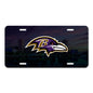 Baltimore Ravens Flat Metal License Plate