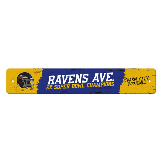 NFL - Baltimore Ravens Sign Street Flat