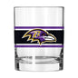 Baltimore Ravens 14oz Stripe Rocks Glass