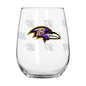 Baltimore Ravens 16oz Satin Etch Curved Beverage Glass