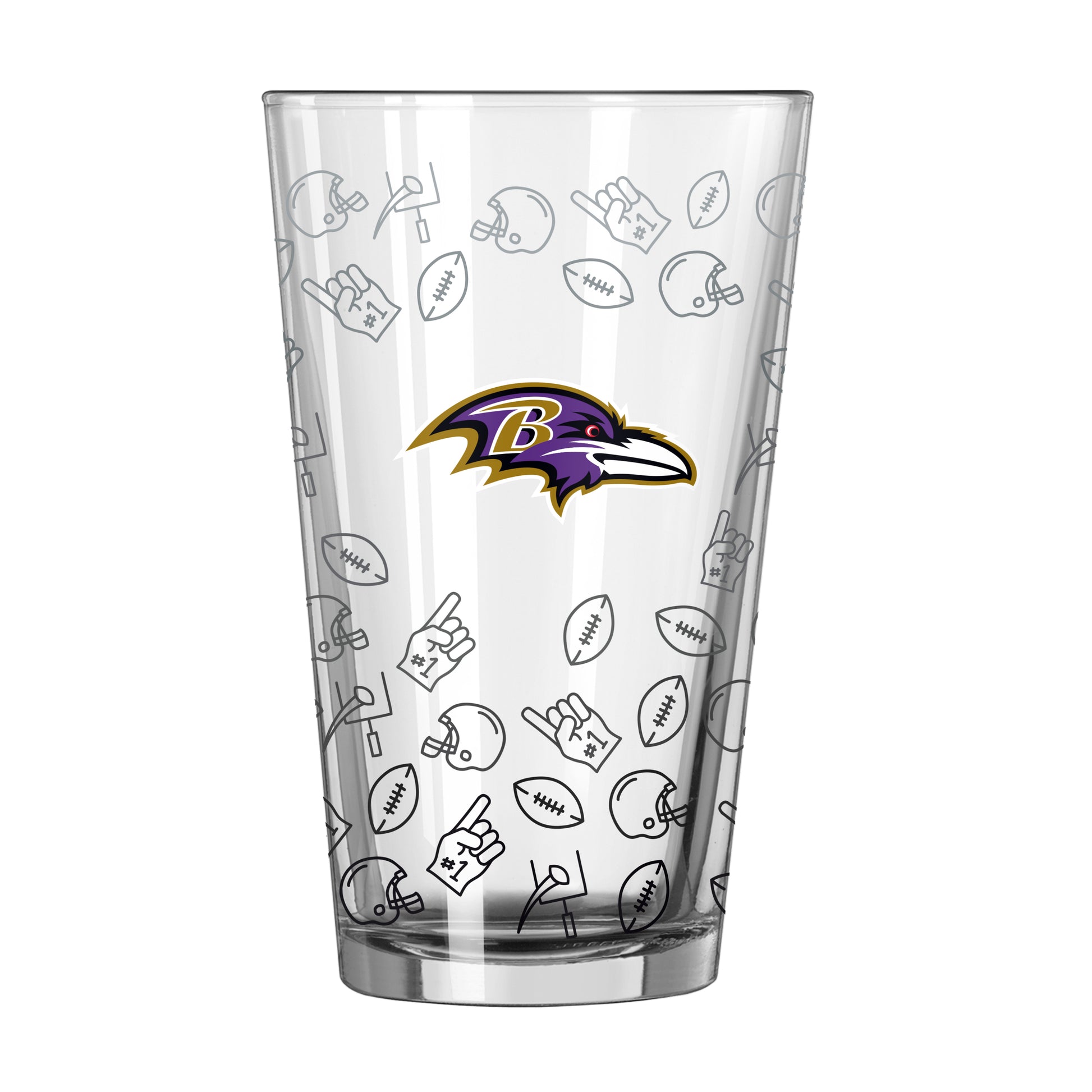 Baltimore Ravens 16oz Ombre Playmaker Pint Glass