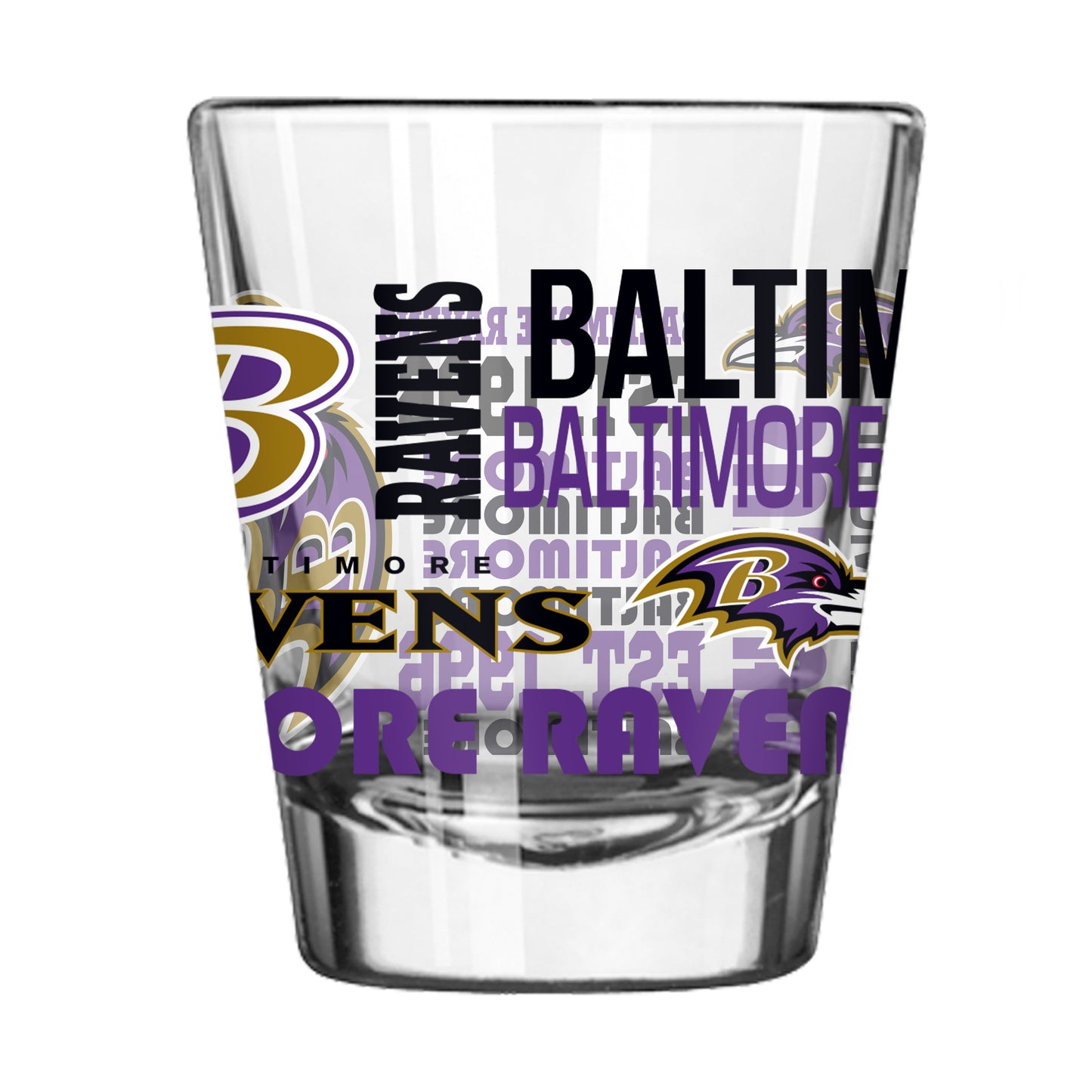 Baltimore Ravens Alternate 2oz Spirit Shot Glass