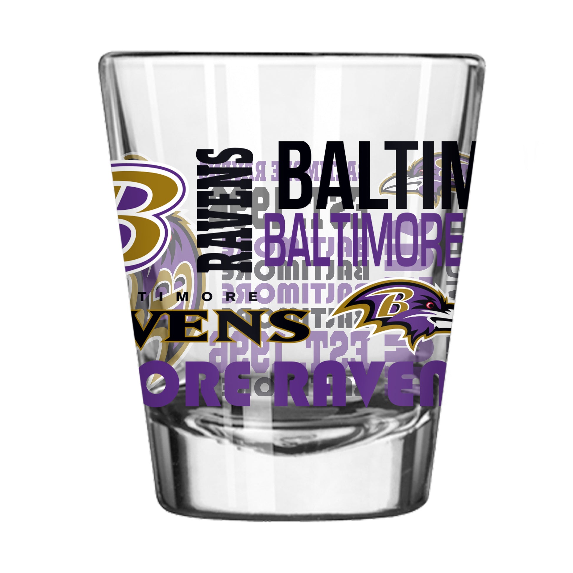 Baltimore Ravens Alternate 2oz Spirit Shot Glass