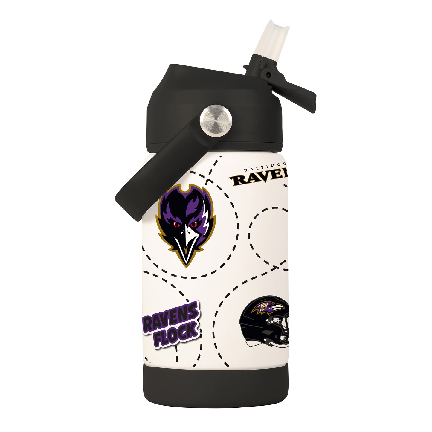 Baltimore Ravens 12oz Mascot SS Kids Bottle