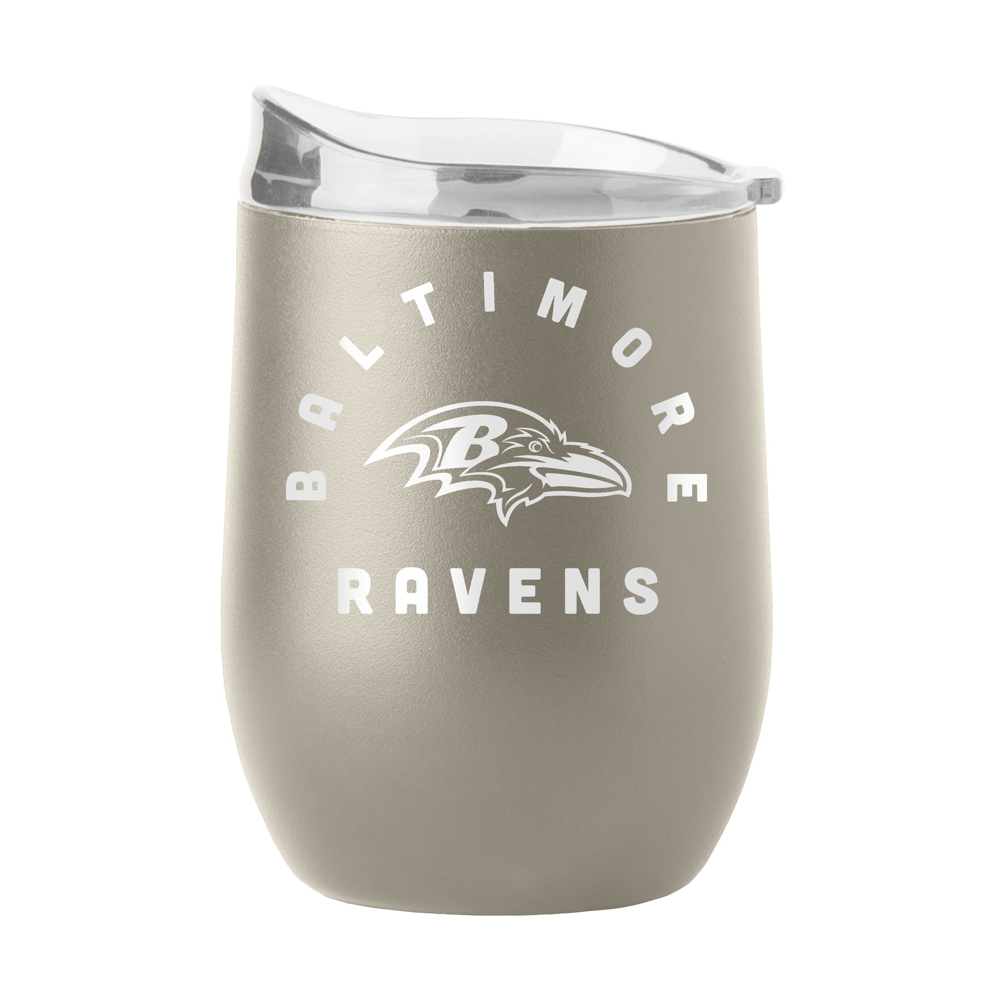 Baltimore Ravens 16oz Archway Powder Coat Curved Bev