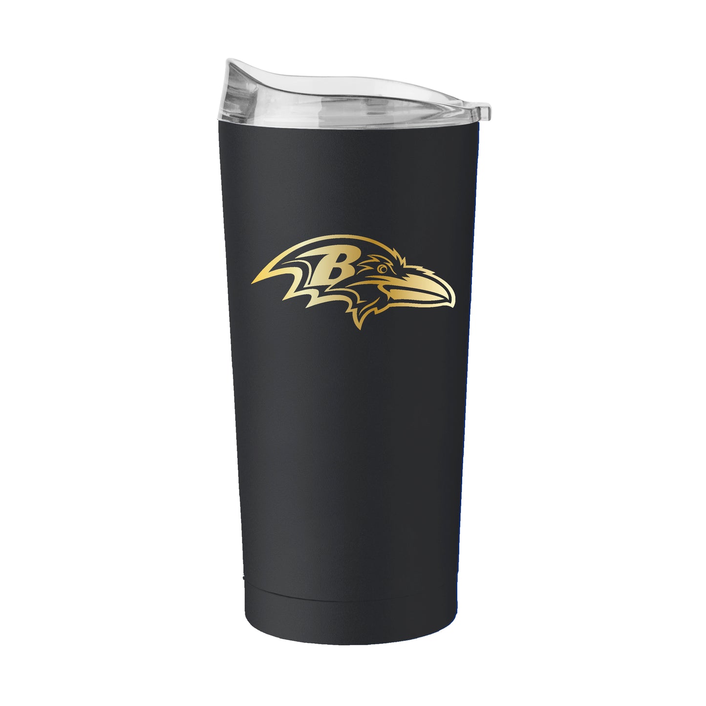 Baltimore Ravens Black 20oz Foil Powder Coat Tumbler