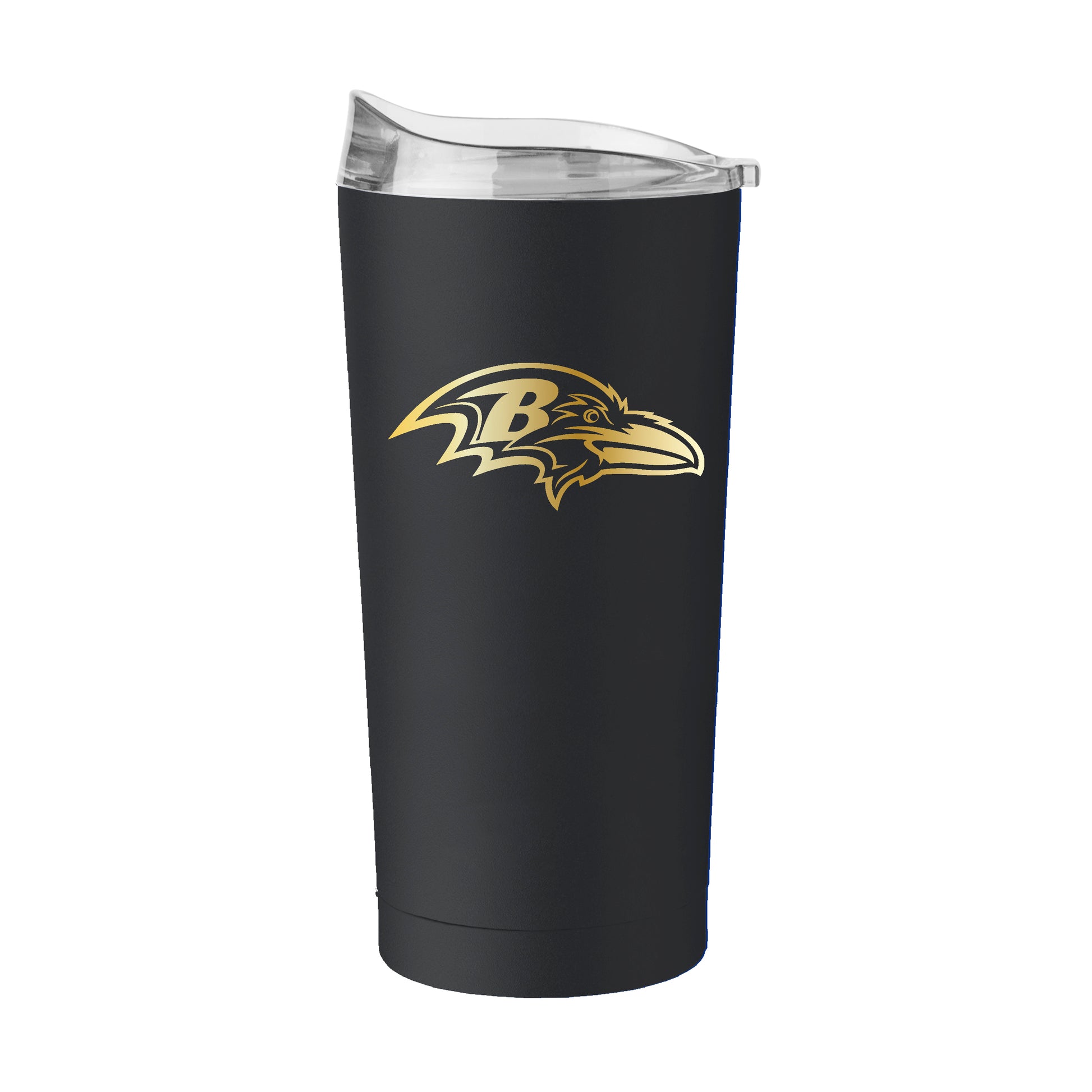 Baltimore Ravens Black 20oz Foil Powder Coat Tumbler
