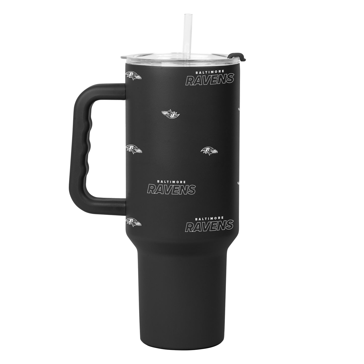 Baltimore Ravens 40oz Step And Repeat Powder Coat Tumbler