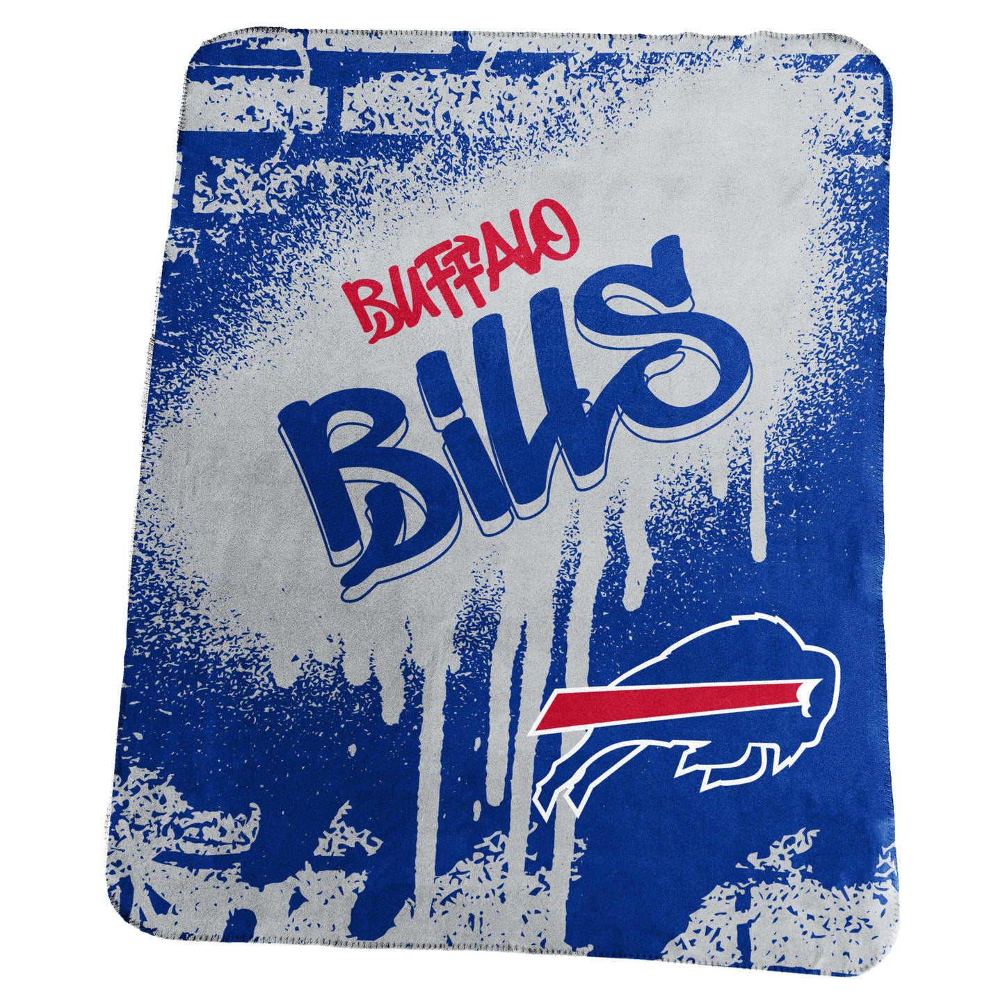 Buffalo Bills Classic Graffiti Fleece Throw
