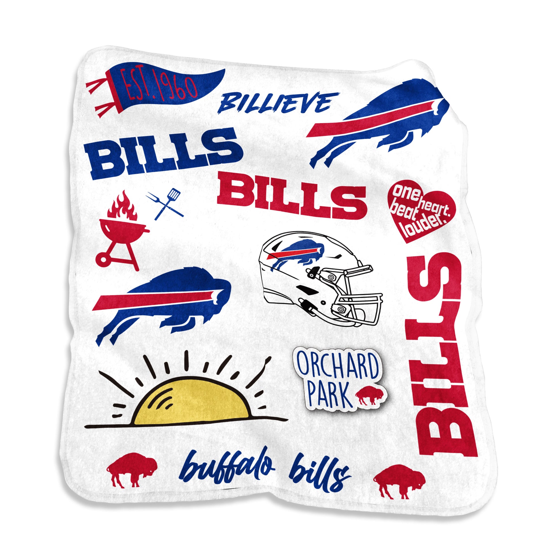 Buffalo Bills Native Raschel Throw